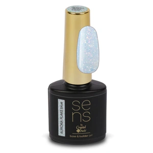 CRYSTAL NAILS SENS AURORA FLAKE BASE&BUILDER GEL -  BLUE 10ML főképe